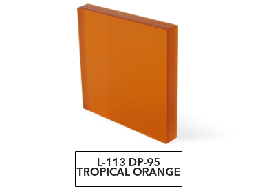 L-113 Tropical Orange Blur Acrylic